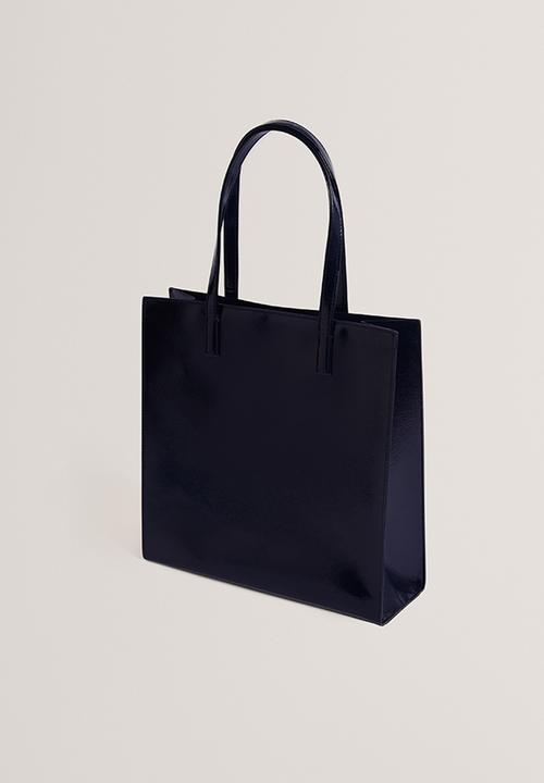Ted Baker - Camryyn small printed lining icon hand bag- navy