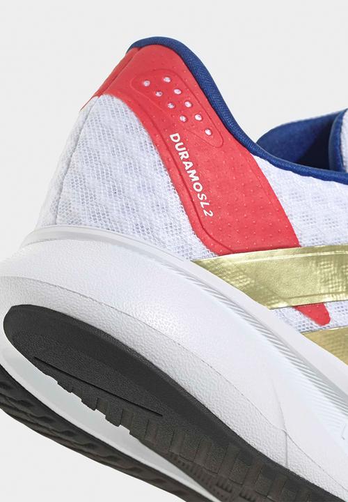 adidas Performance - Duramo Sl2 J - Ftwr White/Gold Met./Semi Lucid Red