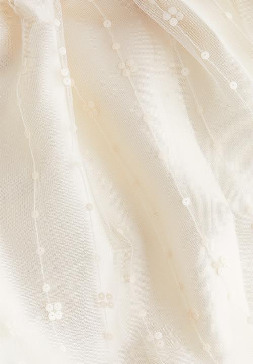 H&M - Flared-skirt dress - cream