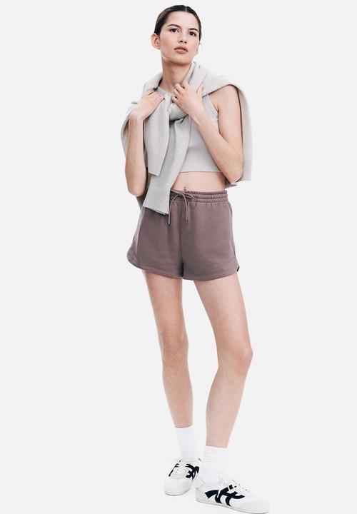 H&M - Sweatshirt shorts - dark mole