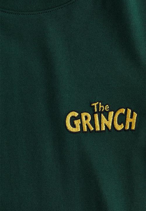 H&M - Printed t-shirt - dark green/the grinch