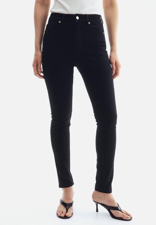 H&M - Skinny high jeans - black