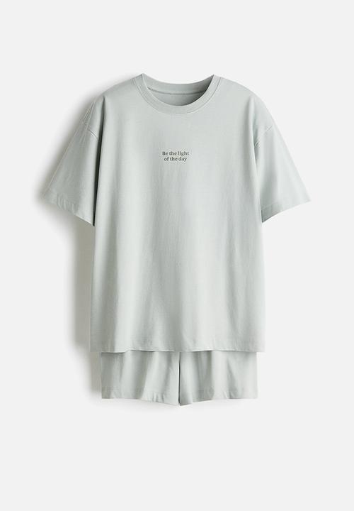 H&M - Printed pyjamas - light turquoise