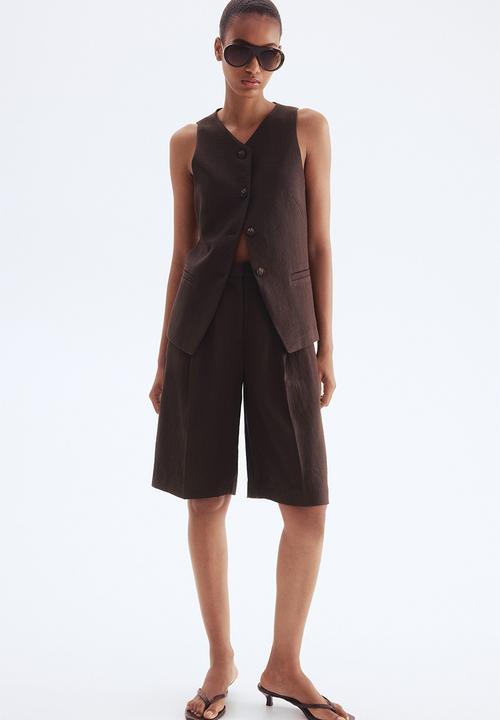 H&M - Long waistcoat - dark brown
