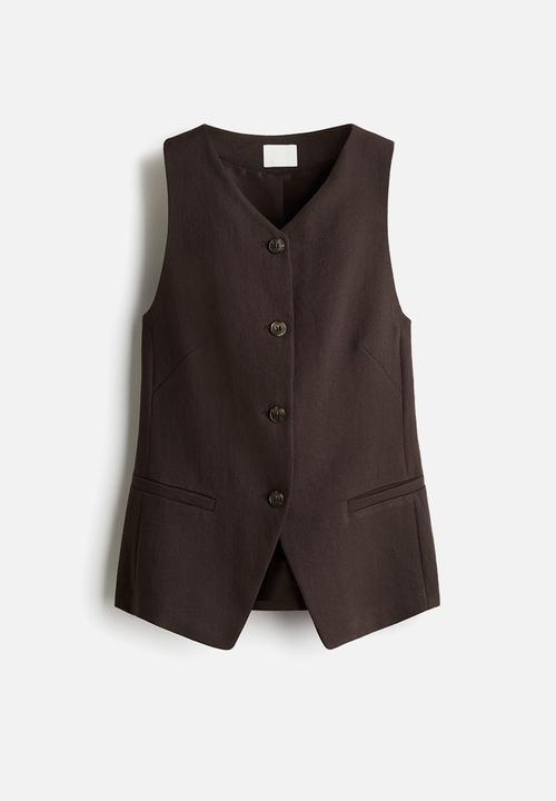 H&M - Long waistcoat - dark brown