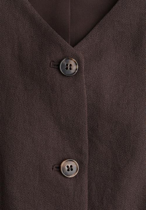 H&M - Long waistcoat - dark brown