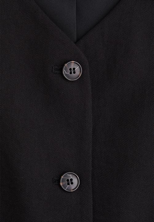 H&M - Long waistcoat - black