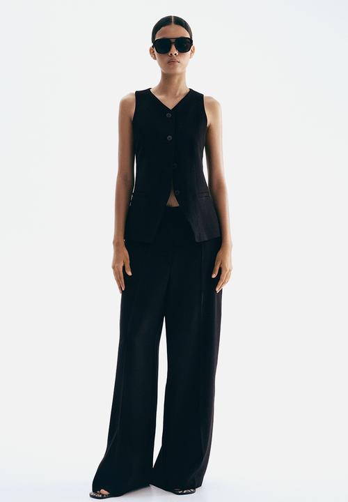 H&M - Long waistcoat - black