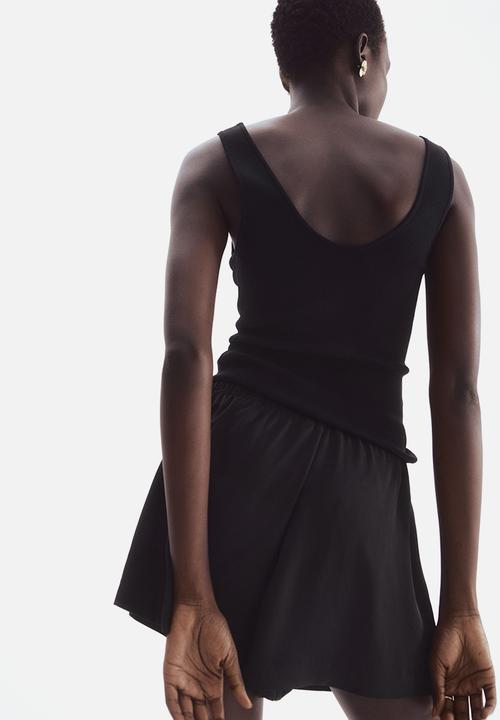 H&M - Twill drawstring shorts - black