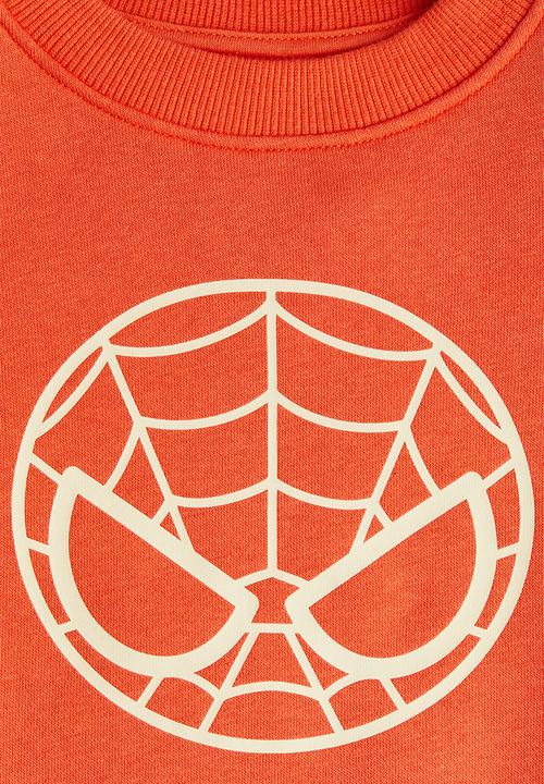 H&M - Printed sweatshirt - orange/marvel