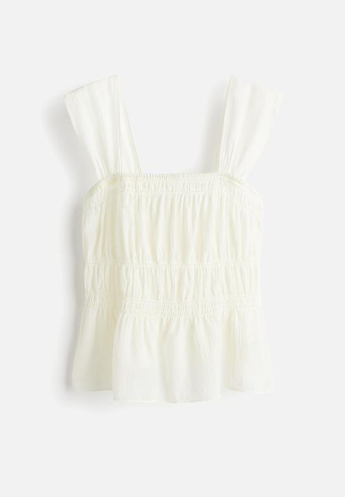 H&M - Draped top - cream