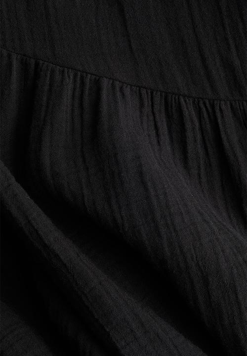 H&M - Muslin wrap dress - black