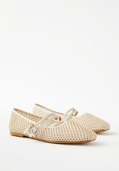 Cotton On - Frankie strappy ballet - ecru texture
