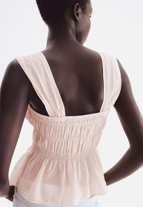 H&M - Draped top - powder pink