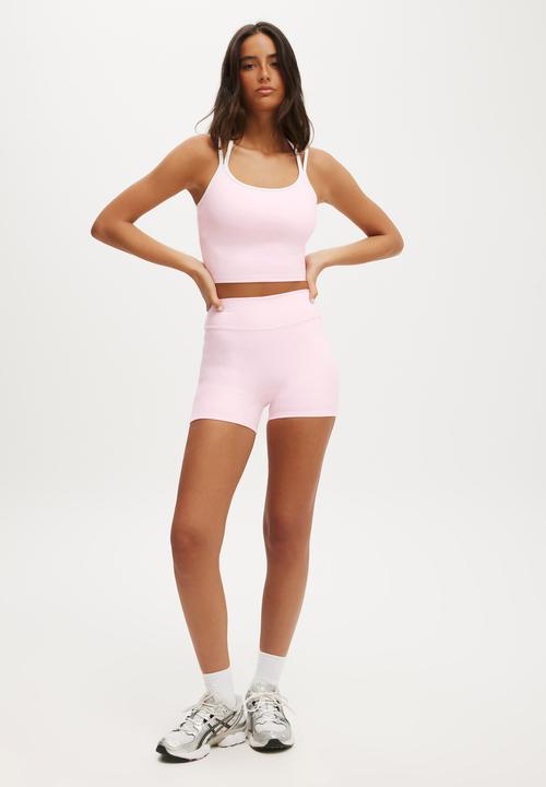 Cotton On - Ultra Soft Invisible Scrunch Shortie Short - Cherry Dream