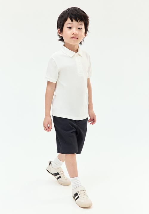 H&M - Cotton piqué polo shirt - white