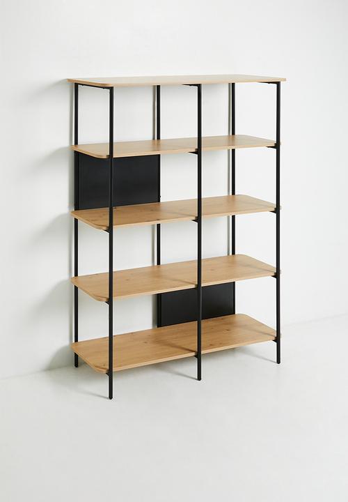 Sixth Floor - Neela double tier bookshelf - black
