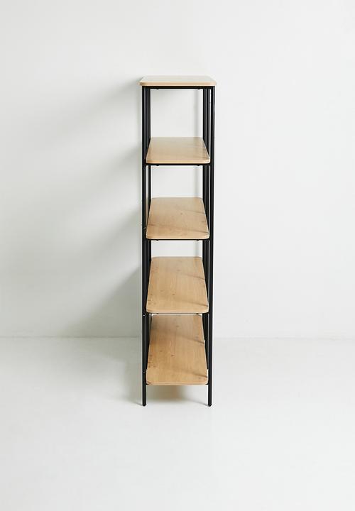 Sixth Floor - Neela double tier bookshelf - black