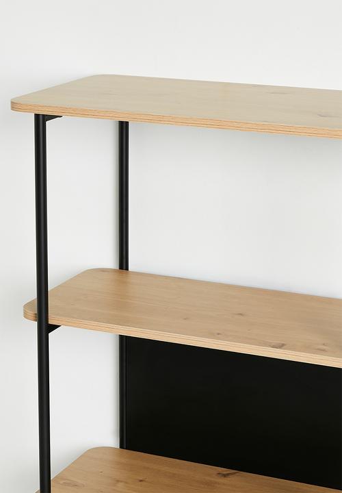 Sixth Floor - Neela double tier bookshelf - black