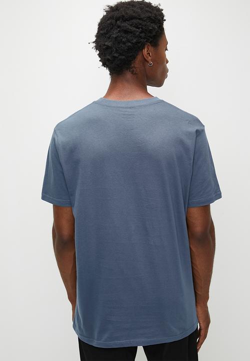 RVCA - Small RVCA Essentials Ss - vintage navy - blue logo (VNY)