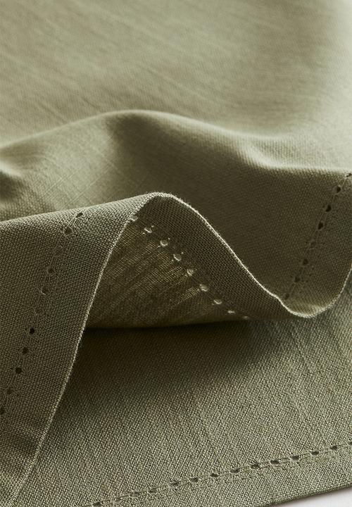 H&M - 4-pack linen-blend napkins - sage green