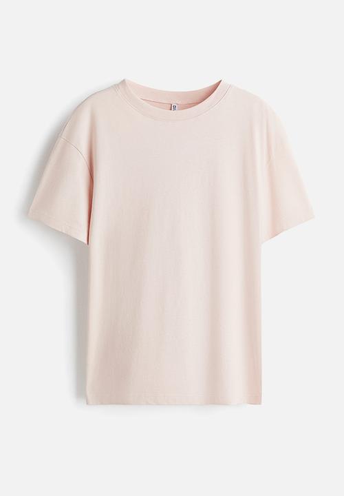H&M - Loose-fit t-shirt - powder pink 