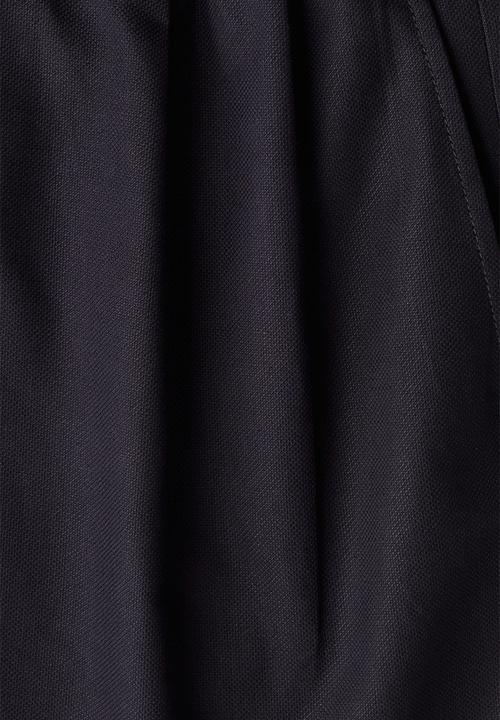 H&M - Relaxed fit linen-blend shorts - navy blue