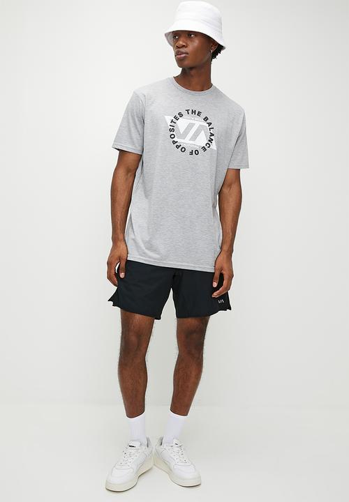 RVCA - DIVISION TEE - grey heather (AHR)