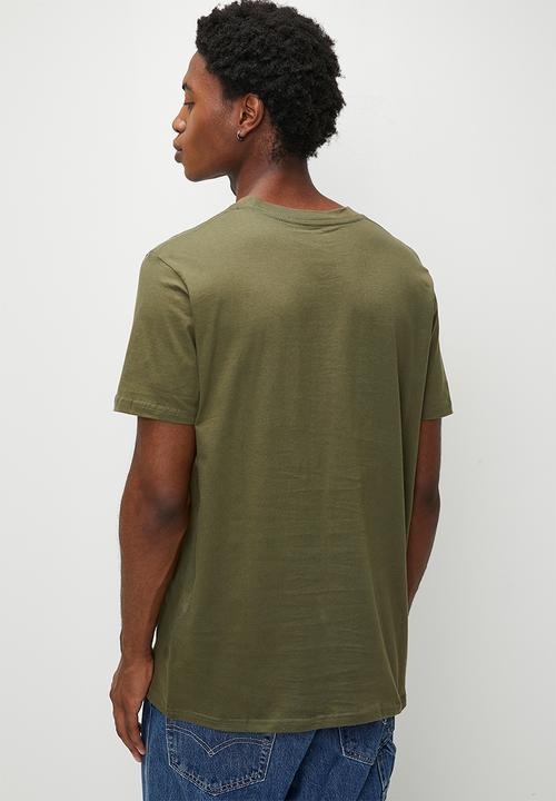 RVCA - SMALL RVCA SS - Olive - Olive logo  (OLV)