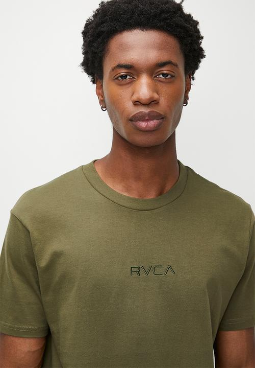 RVCA - SMALL RVCA SS - Olive - Olive logo  (OLV)