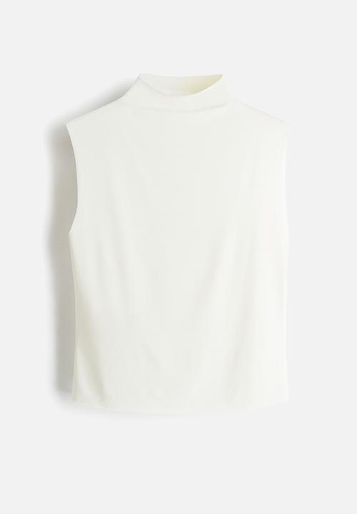 H&M - Sleeveless turtleneck top - white