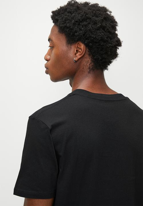 RVCA - SMALL RVCA SS - Black - Black logo  (BLK)