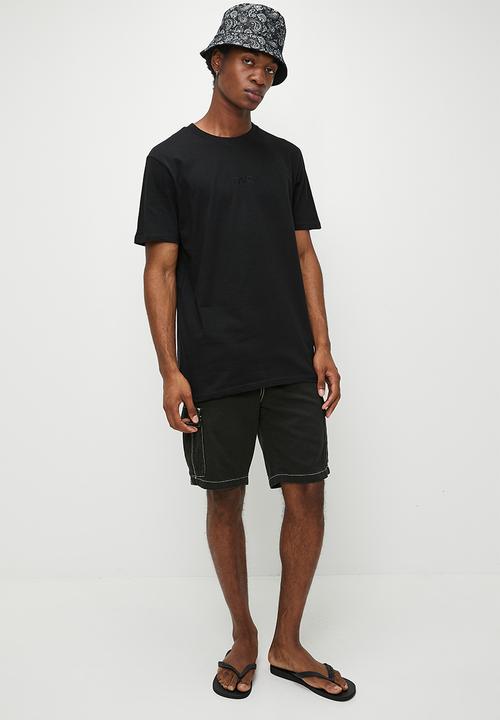 RVCA - SMALL RVCA SS - Black - Black logo  (BLK)