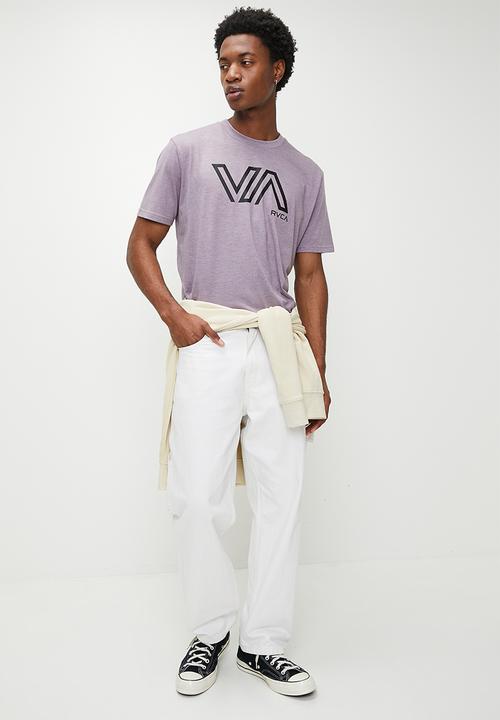 RVCA - STENCIL VA SS TEE - grey ridge melange (GRML)