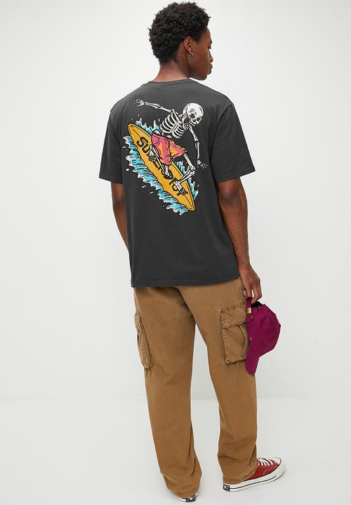 Superdry. - Outdoor Narrative Loose Tee  - Bison Black