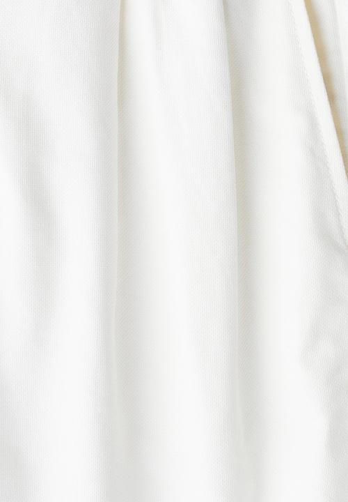 H&M - Relaxed fit linen-blend shorts - white