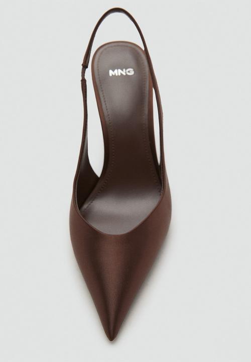 MANGO - Mica1 heel - dark brown
