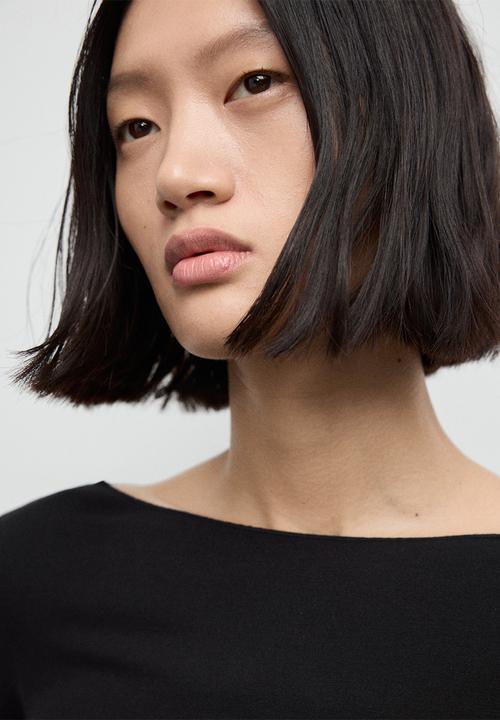 MANGO - T-shirt ani - black
