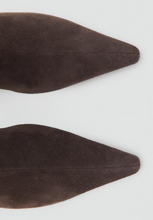 MANGO - After suede boot - dark brown