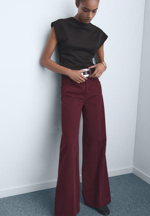 MANGO - Jeans Elise - Dark Red