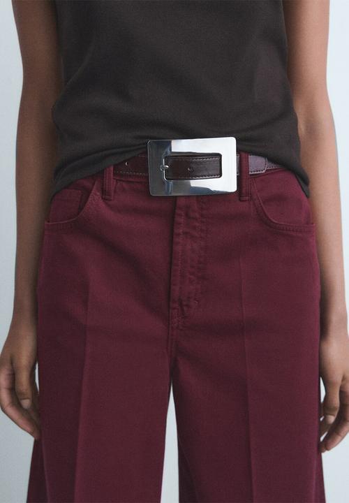 MANGO - Jeans Elise - Dark Red