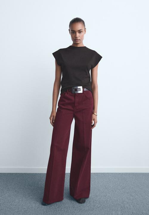 MANGO - Jeans Elise - Dark Red