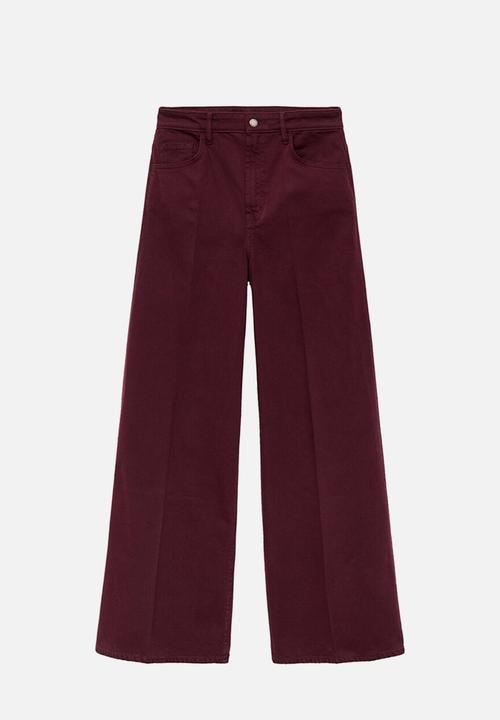 MANGO - Jeans Elise - Dark Red