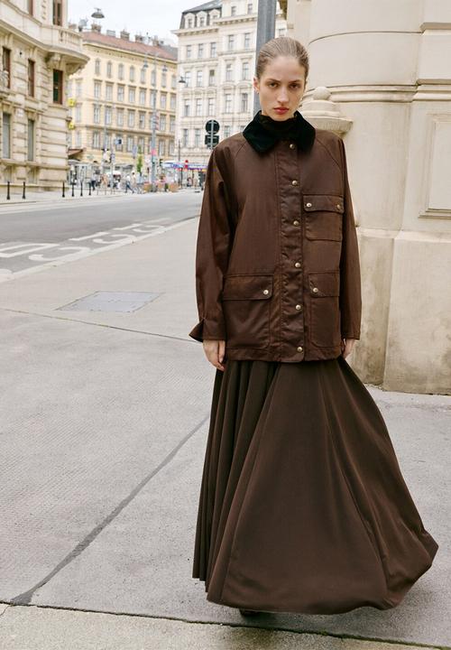 MANGO - Parka england - medium brown