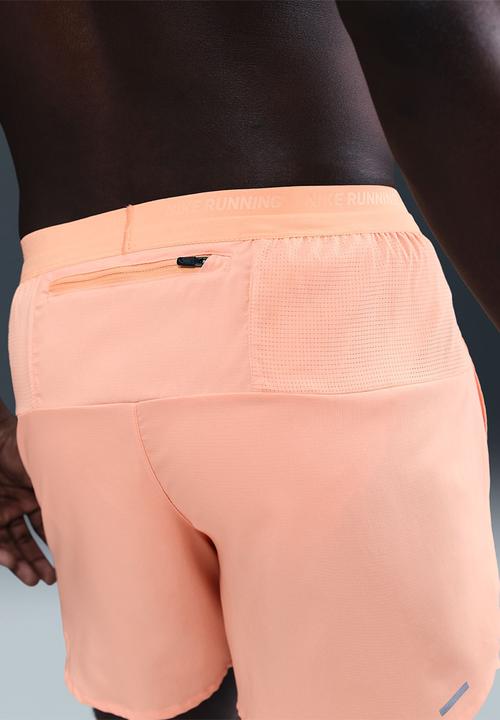 Nike - Dri-FIT Stride 5in  Running Short - Orange Chalk/Black/Reflective Silv