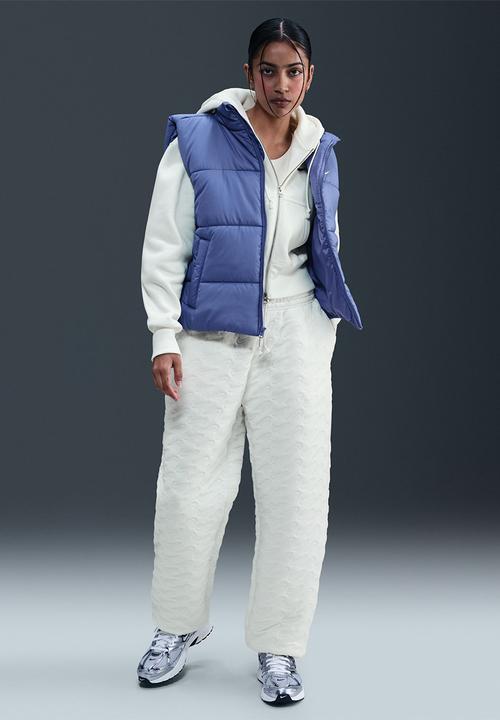 Nike - Oversized High-Waisted Jacquard Pants -  White