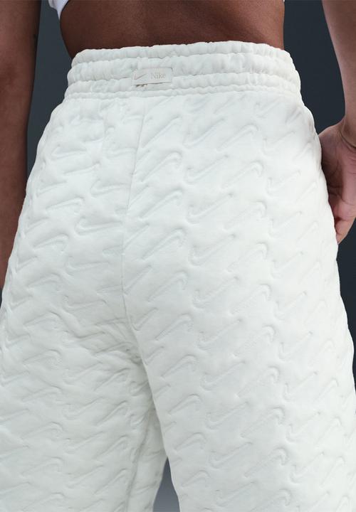 Nike - Oversized High-Waisted Jacquard Pants -  White