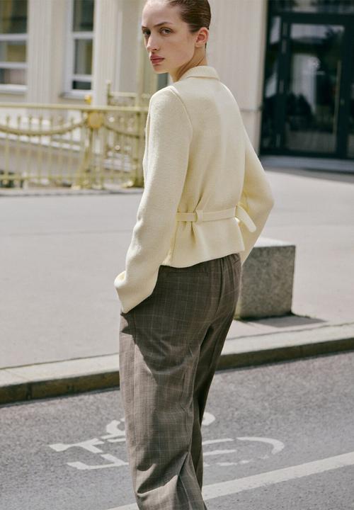 MANGO - Cardigan belty - light beige