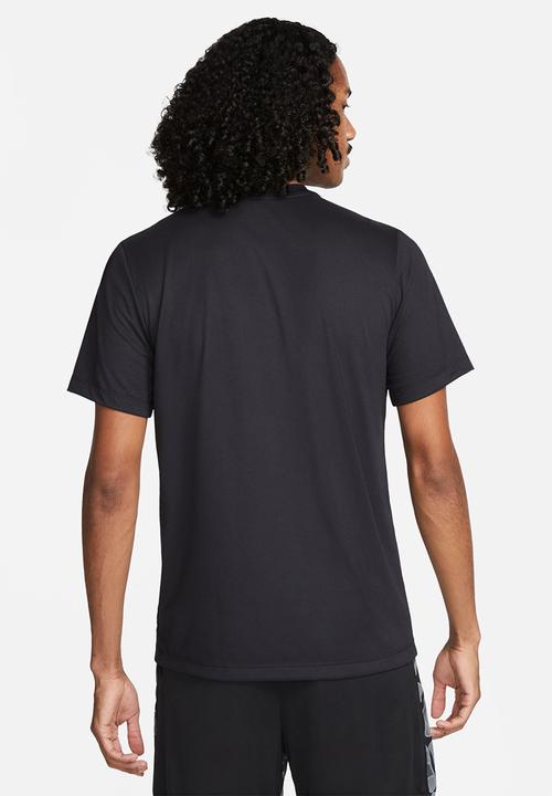 Nike -  Dri-FIT Legend  Fitness T-Shirt- Black/Matte Silver