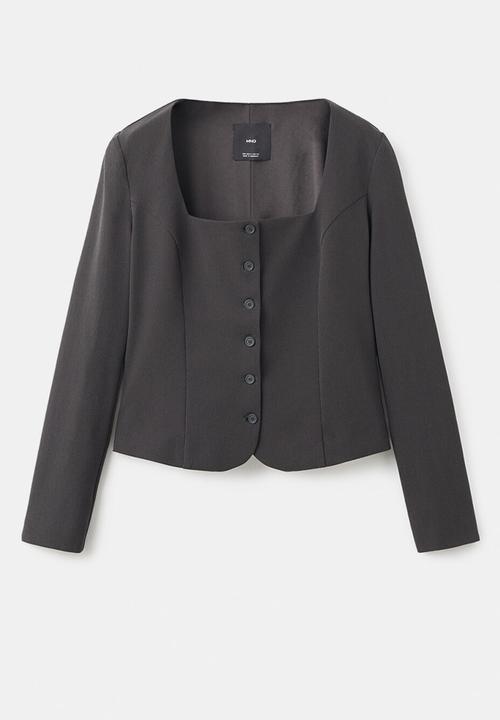 MANGO - Blazer klumi - grey
